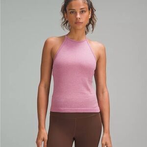 Lululemon Ebb to Street High-Neck Tank Top in Velvet Dust Size 6